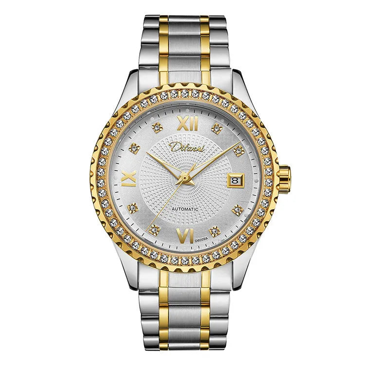 Fashionmonger men's waterproof automatic mechanical watch with luminous hands