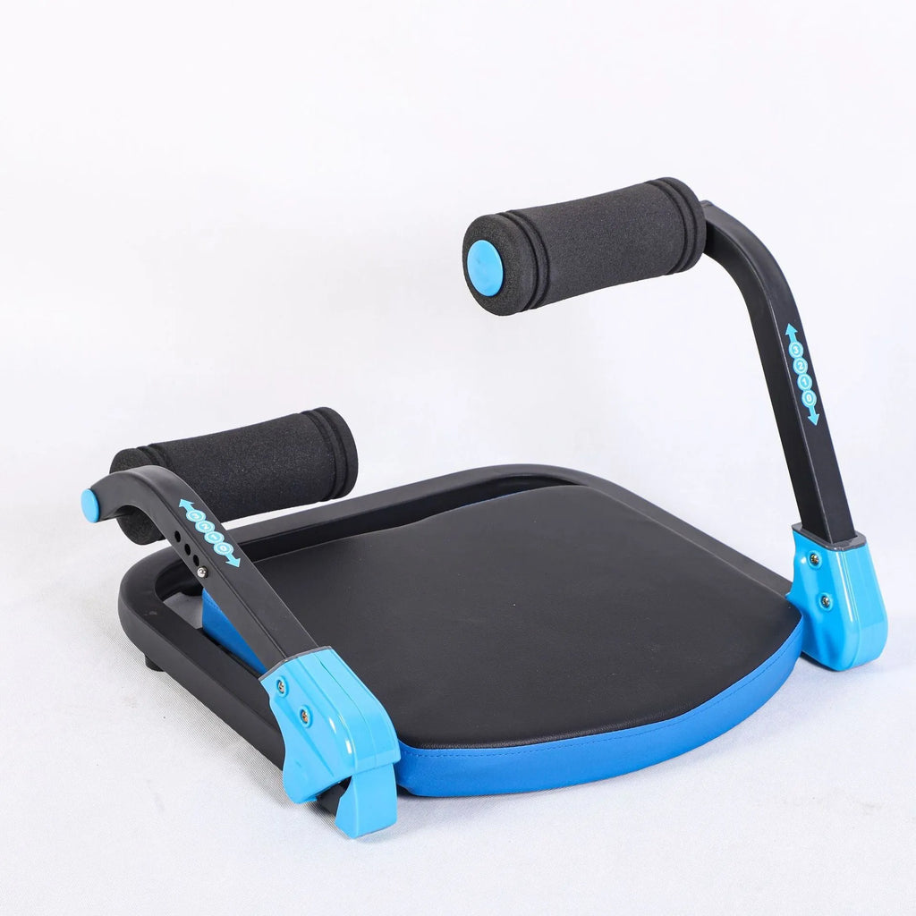 Mini abdominal exercise device in sky blue colour for home fitness
