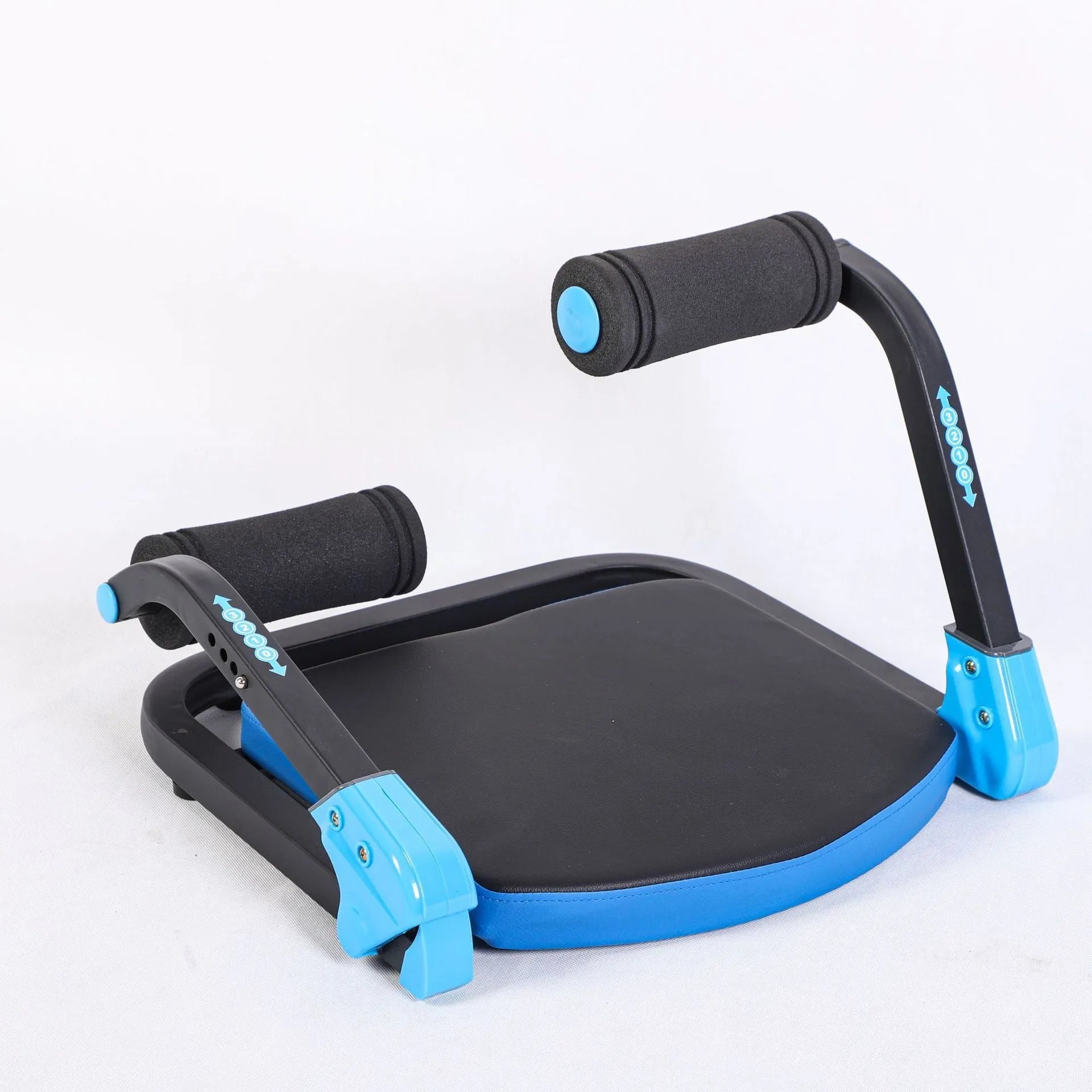 Mini abdominal exercise device in sky blue colour for home fitness