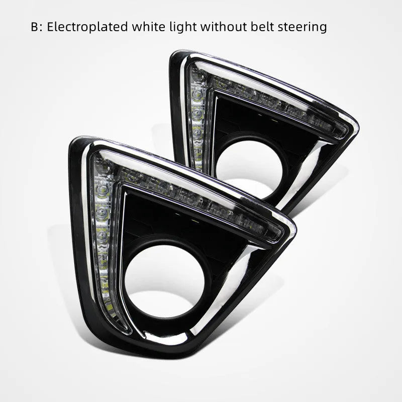 Mazda CX-5 LED daytime running light set with electroplated white finish and 12V voltage specification