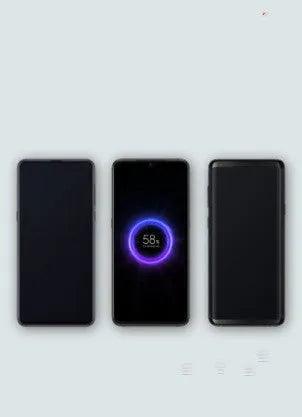 White 10000mAh power bank with USB port and wireless charging surface