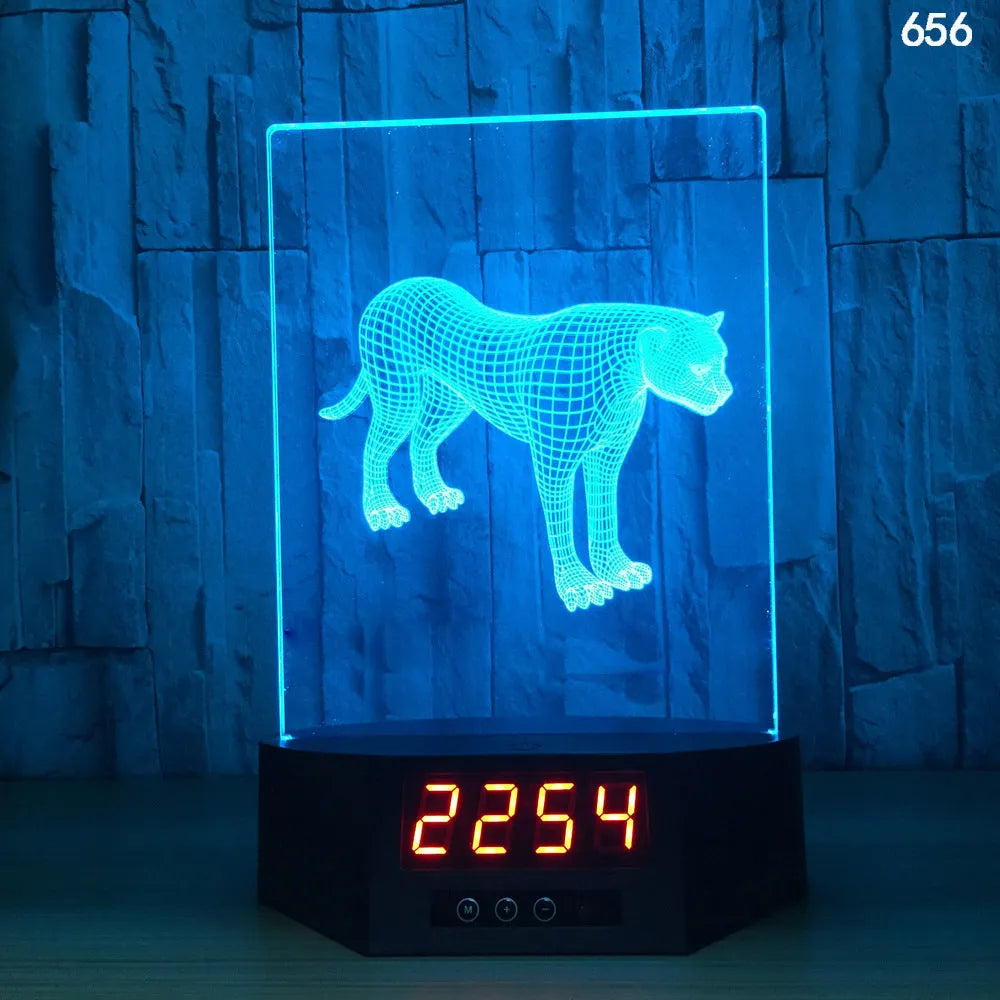 3D dolphin design LED night light with wireless charging surface and remote control