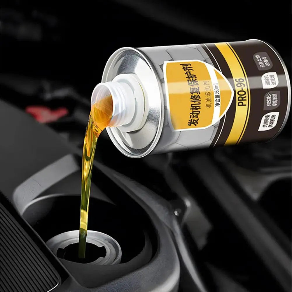 60ml engine oil anti-wear additive bottle with white cap for vehicle maintenance