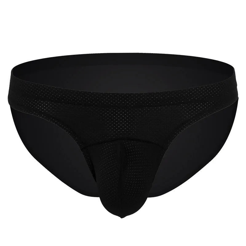 Men's transparent nylon loose fit underwear in white blue black grey sky blue colours
