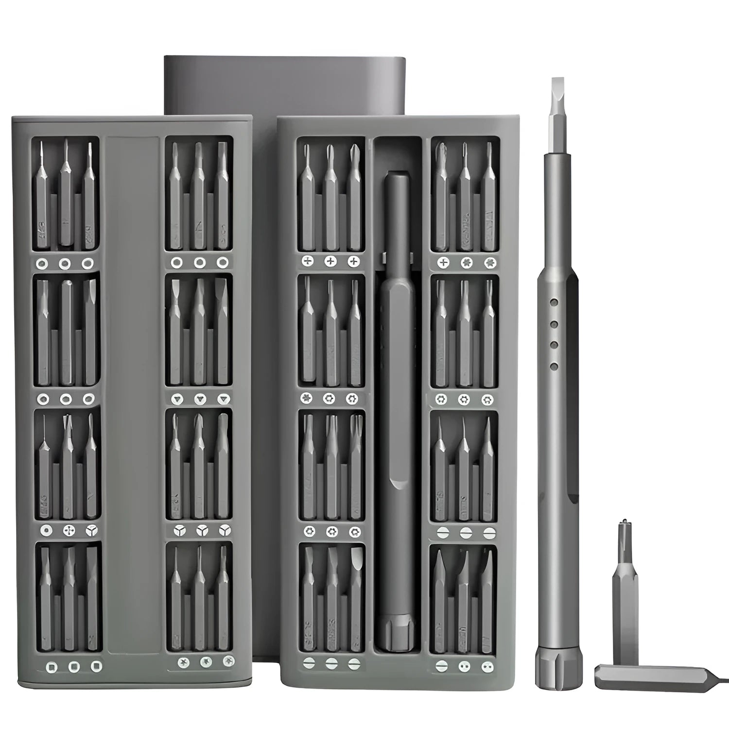 49-piece magnetic screwdriver set with nickel aluminium bronze handles for mobile phone and electronics repair