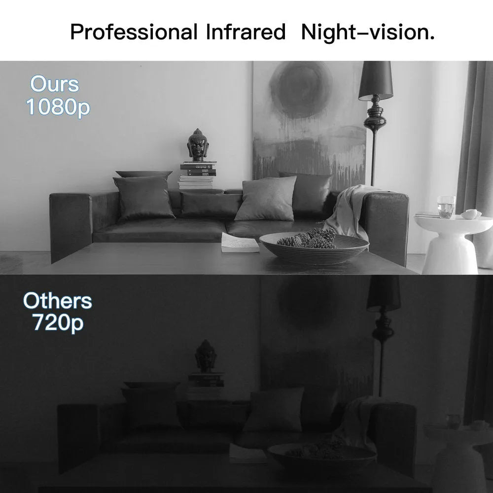 Black 1080p HD DV home camera with 90-degree rotation and night vision capability