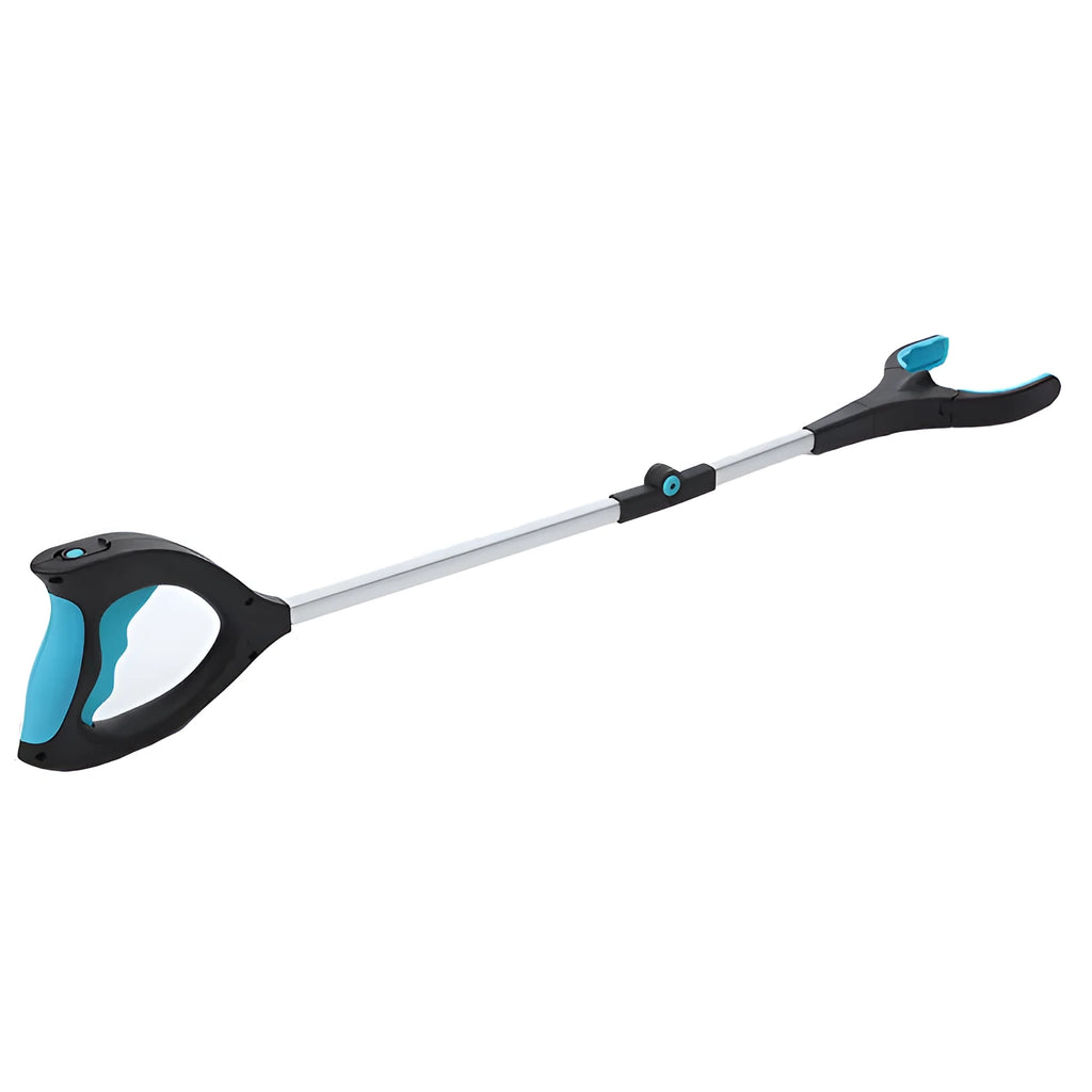 Blue foldable portable pickup truck with aluminium handle and stainless steel frame