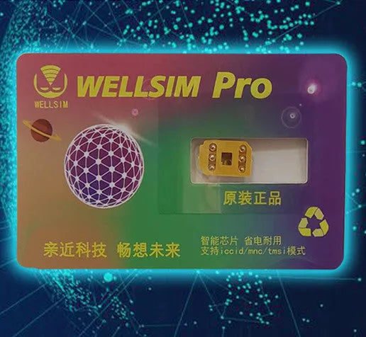 WELLSIM unlock card sticker for iPhone 6S to 14 Pro Max universal SIM tray adapter