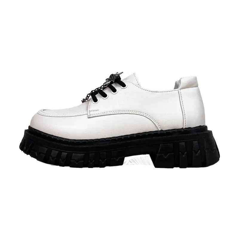 Women's Duke Asterism colour loafers with a round toe and metallic cross strap fastening.