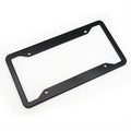 Aluminium alloy license plate frame in black, grey, silver, and steel finishes