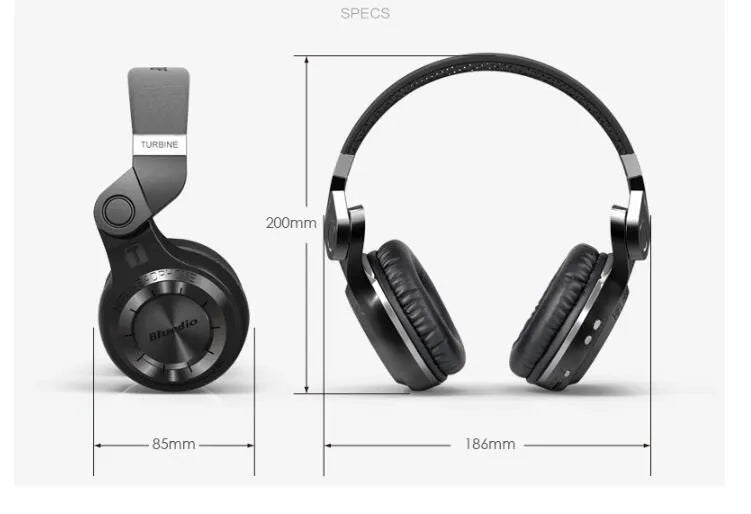 Blue String T2 Smart Edition 4.1 Bluetooth headset with metal rotary folding design in black or white colour