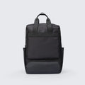 Elegant black computer backpack with Oxford cloth exterior and 20-35L capacity