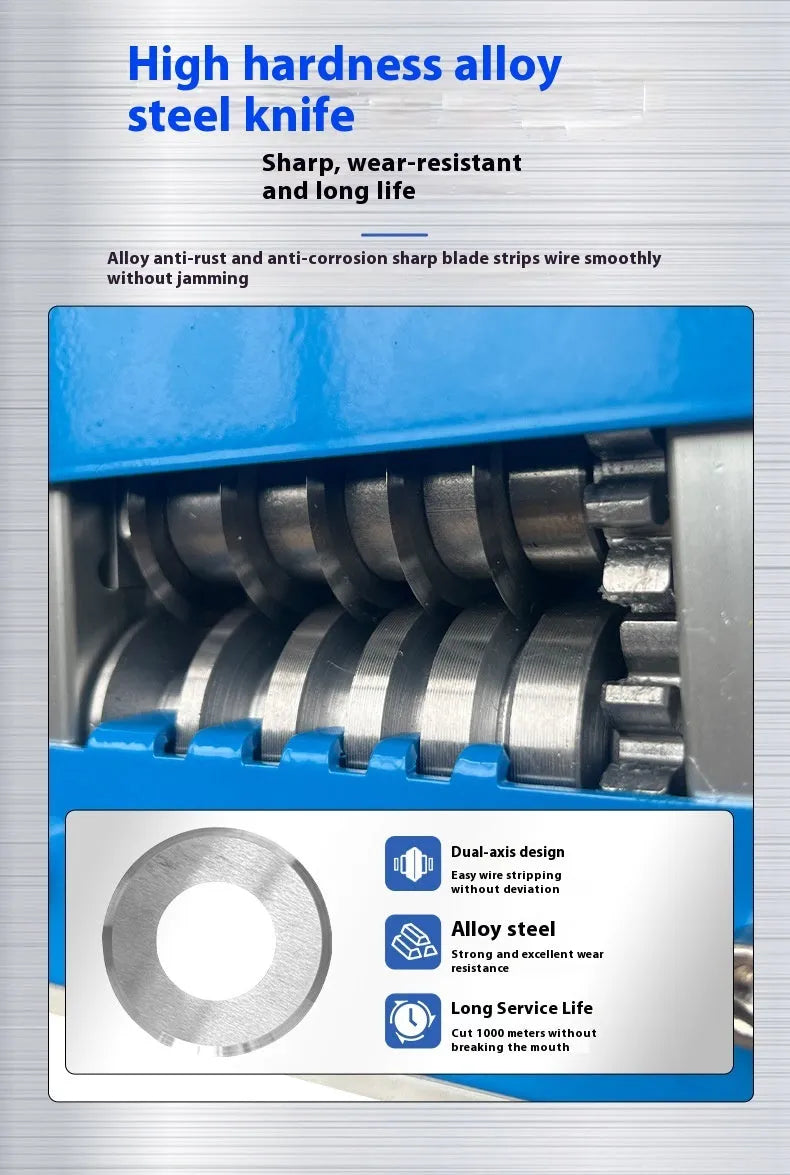 SD-017 manual wire stripping machine with plastic housing for 0.5-17mm cables