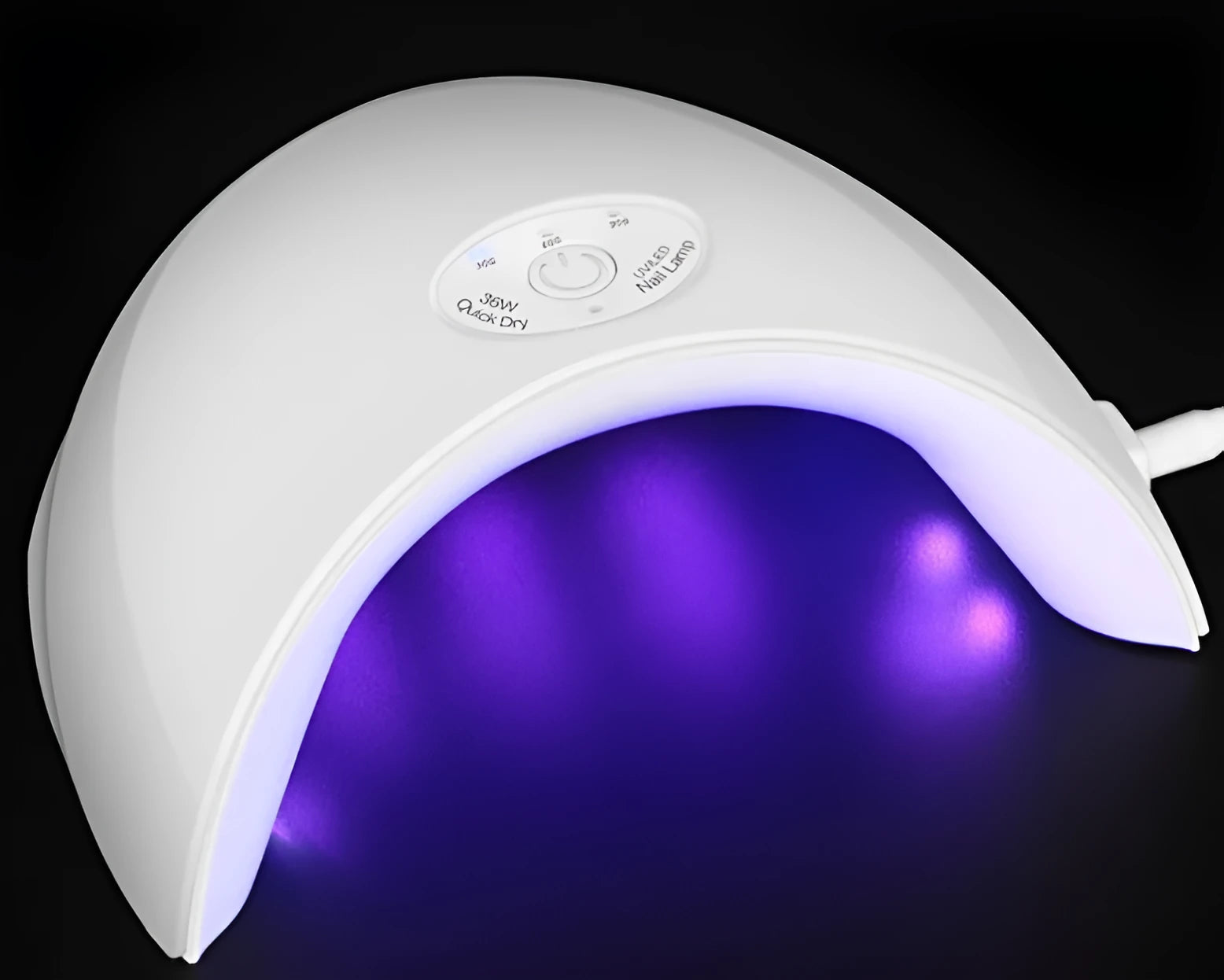 36W LED nail phototherapy machine dryer in Pink with USB cable for gel nail curing