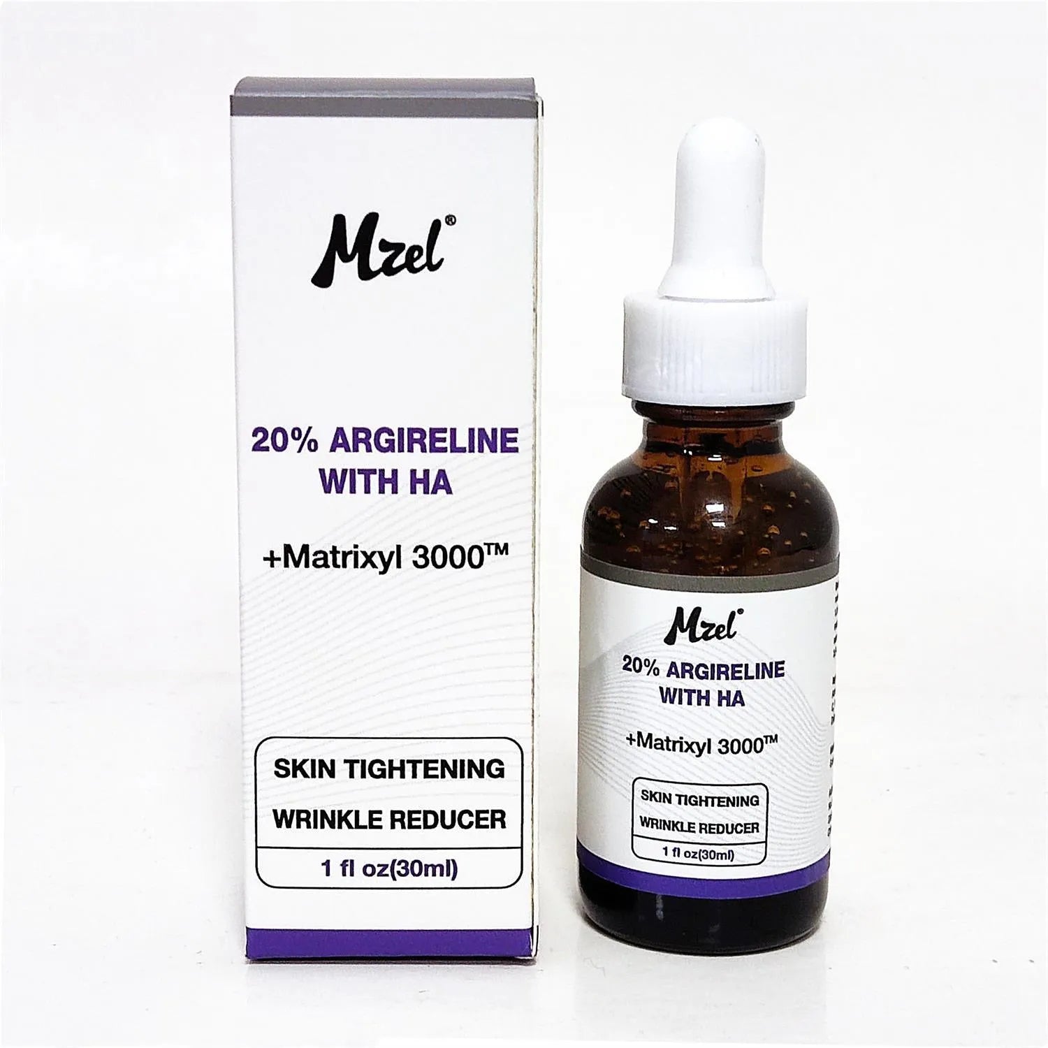 30ml bottle of six-peptide moisturising serum for firming and anti-wrinkle skincare