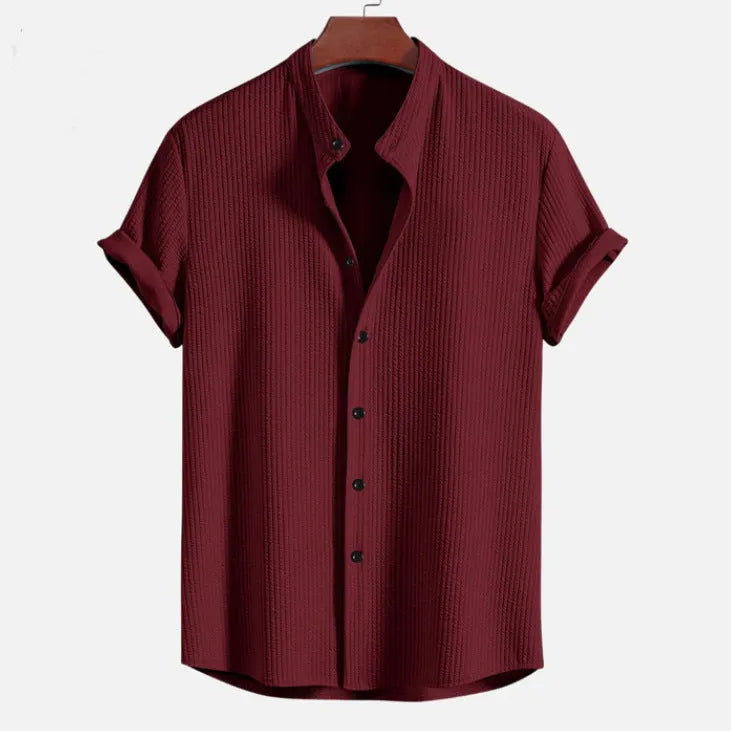 Mens loose short sleeve shirt in multiple colours with Asian sizing options