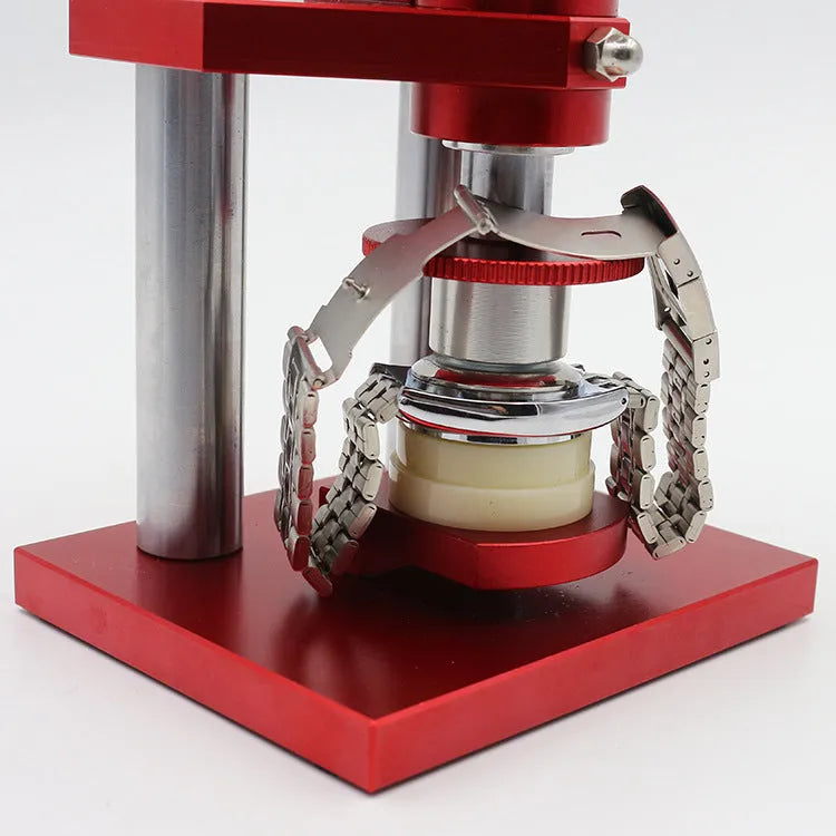 Watch spiral cap presser tool with set of 20 plastic moulds for back cover installation
