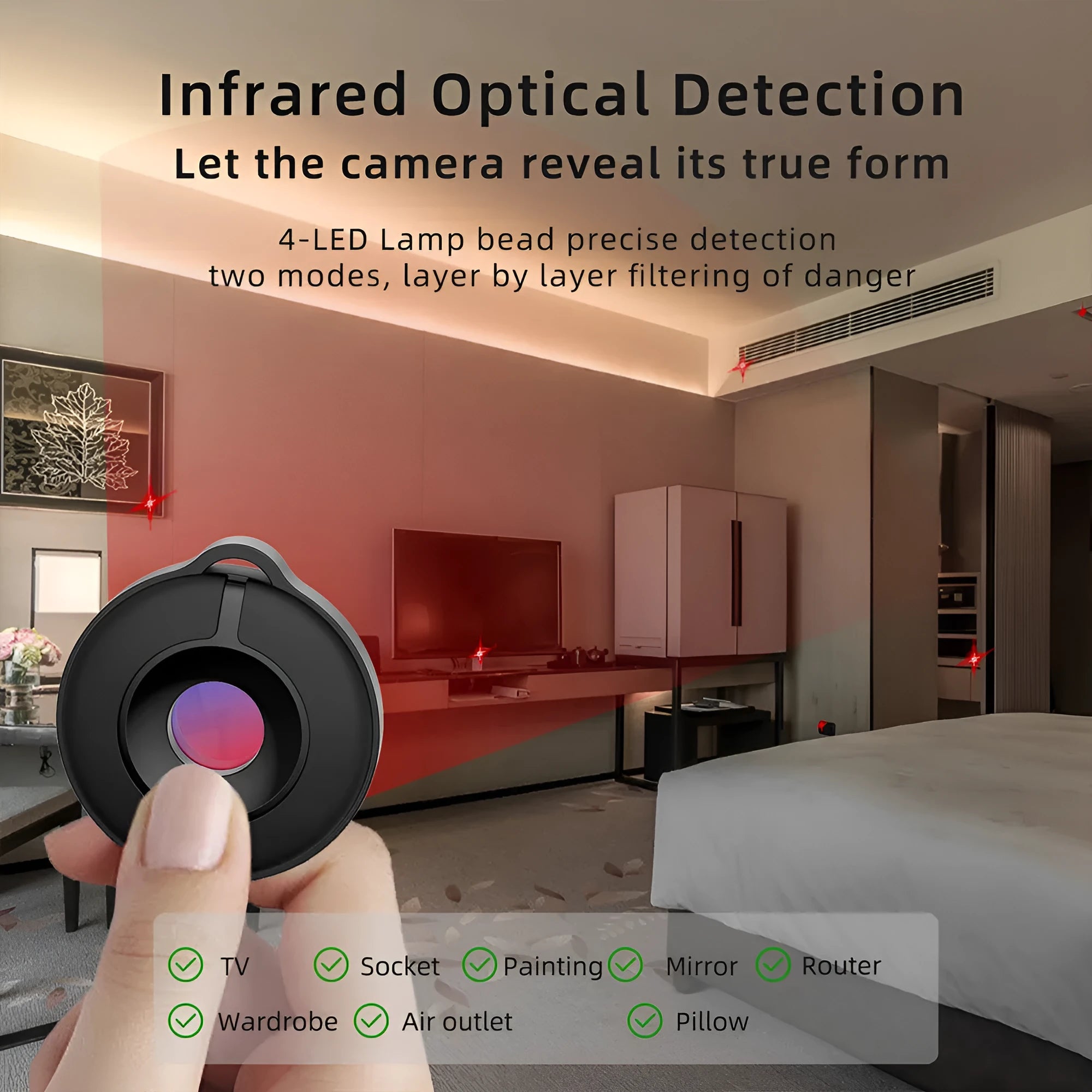 S600 compact infrared camera detector unit for finding hidden surveillance equipment