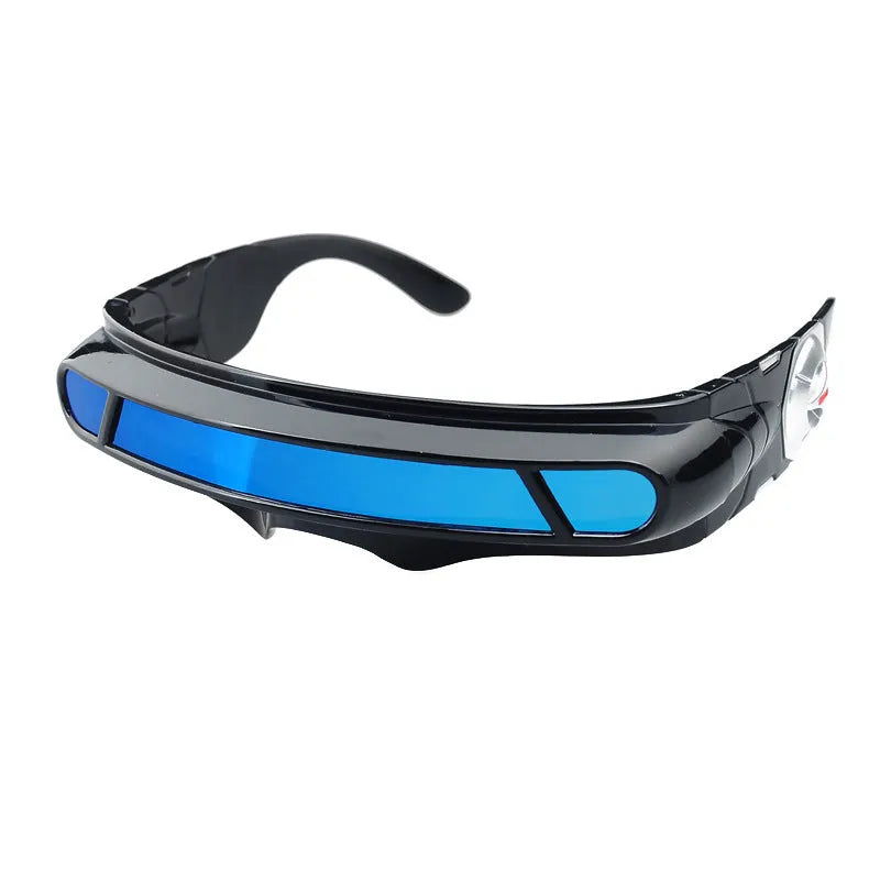 Black frame sports sunglasses with polarised lenses in three colour options: grey, red mercury, or blue mercury