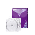 Breast enhancement mask showing adhesive chest patch with gel backing for skin tightening treatment