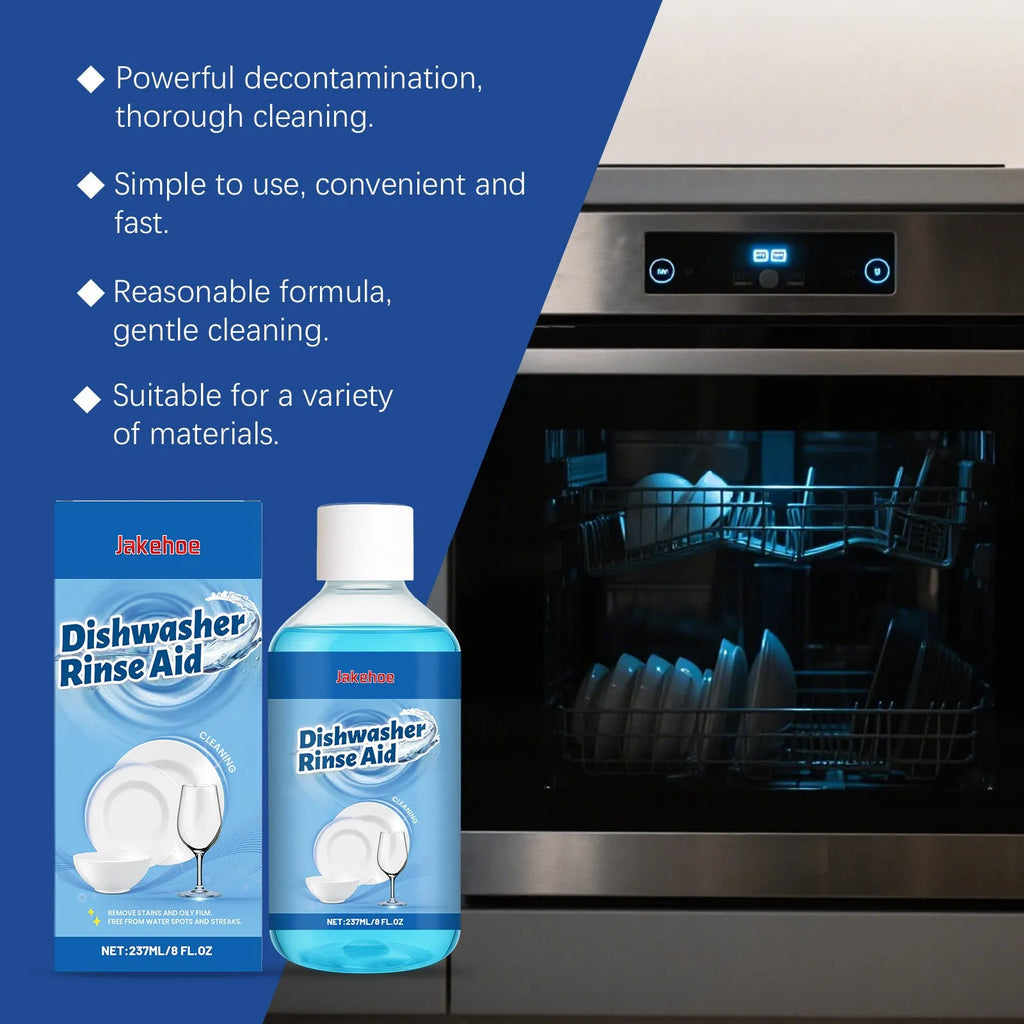 237mL dishwasher cleaning aid bottle for oil stain removal on kitchenware