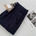 Men's casual loose straight pants with drawstring waist in beige colour option