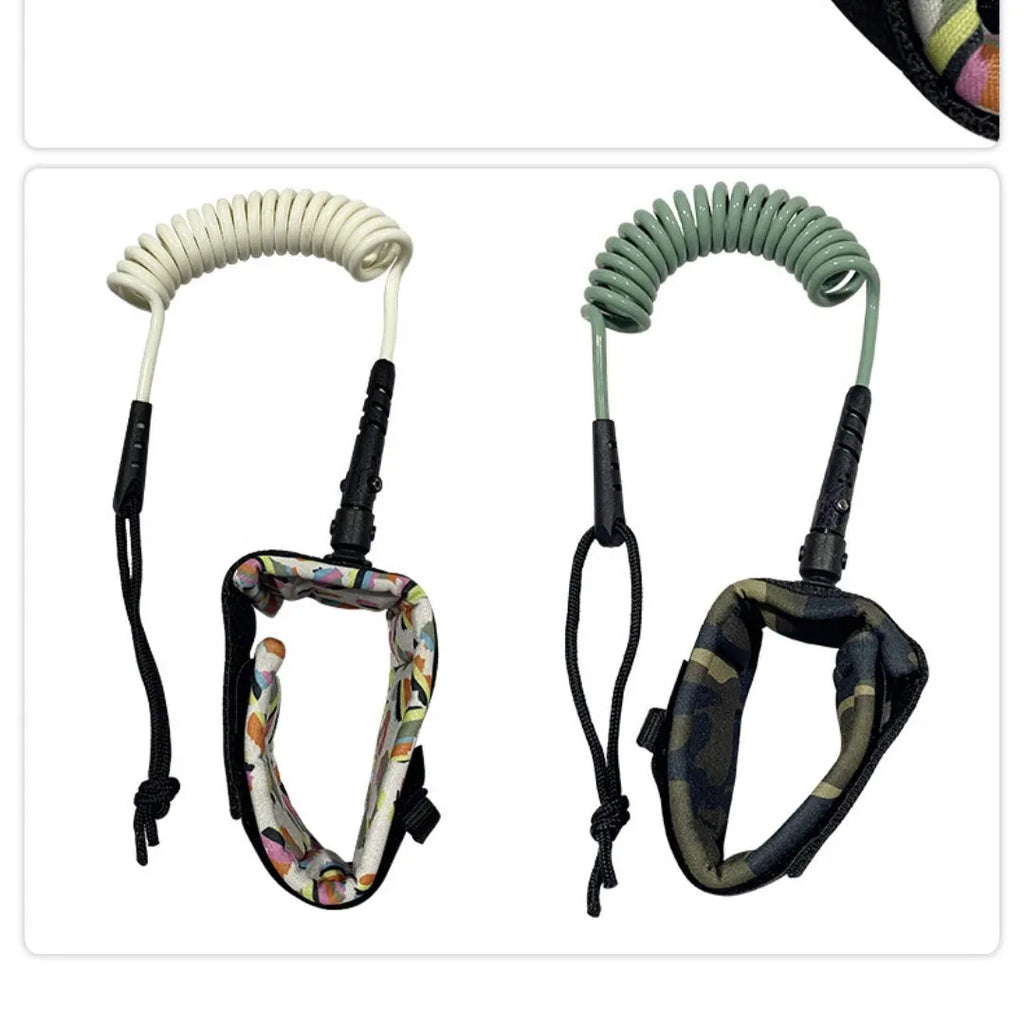 Surfboard hand holding rope showing high elasticity pulp construction