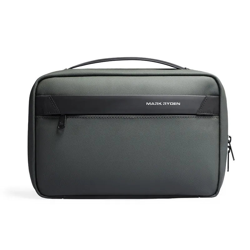 Men's portable toiletries storage bag with wet dry separation function in Oxford cloth