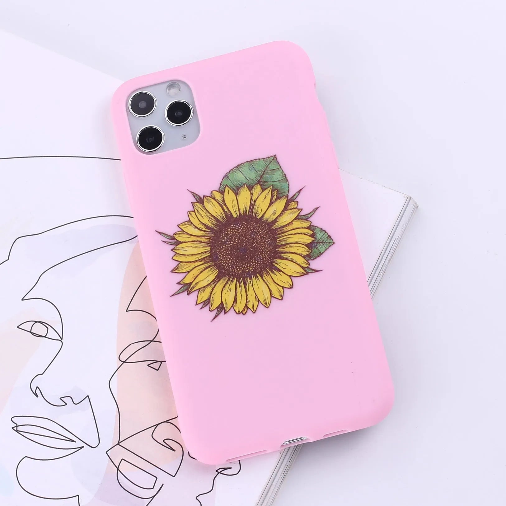 Painted TPU mobile phone back cover case for Apple iPhone in multiple colour options.
