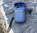 Black Bluetooth headset Bluetooth speaker two-in-one in-ear wireless device with USB charging cable