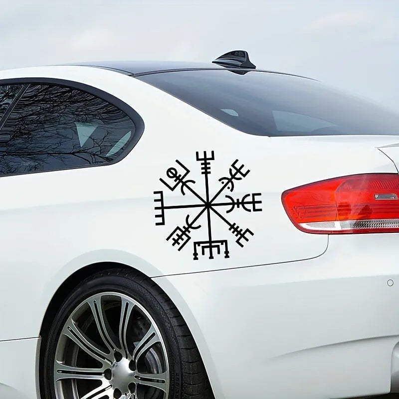 13x13cm square vinyl car sticker with vegetarian no charm graphic design