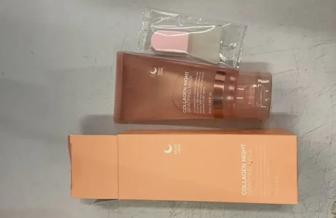 75ml collagen night face mask bottle with brush applicator for even overnight application