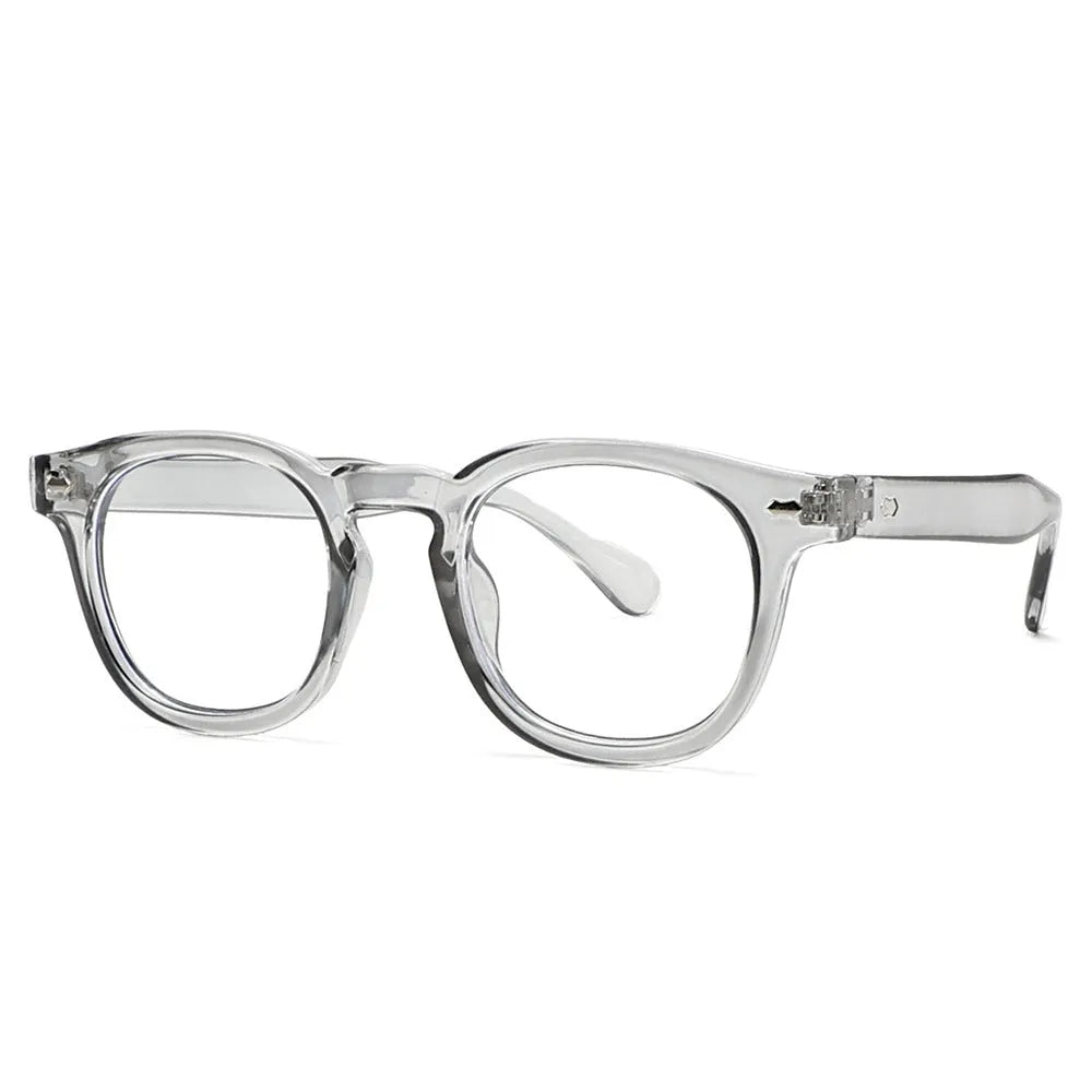 Simple round rim vintage style plastic sunglasses for sun protection with multiple frame and lens colour options