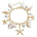 Women's star-shaped waist chain and matching bracelet set for summer beach outfits