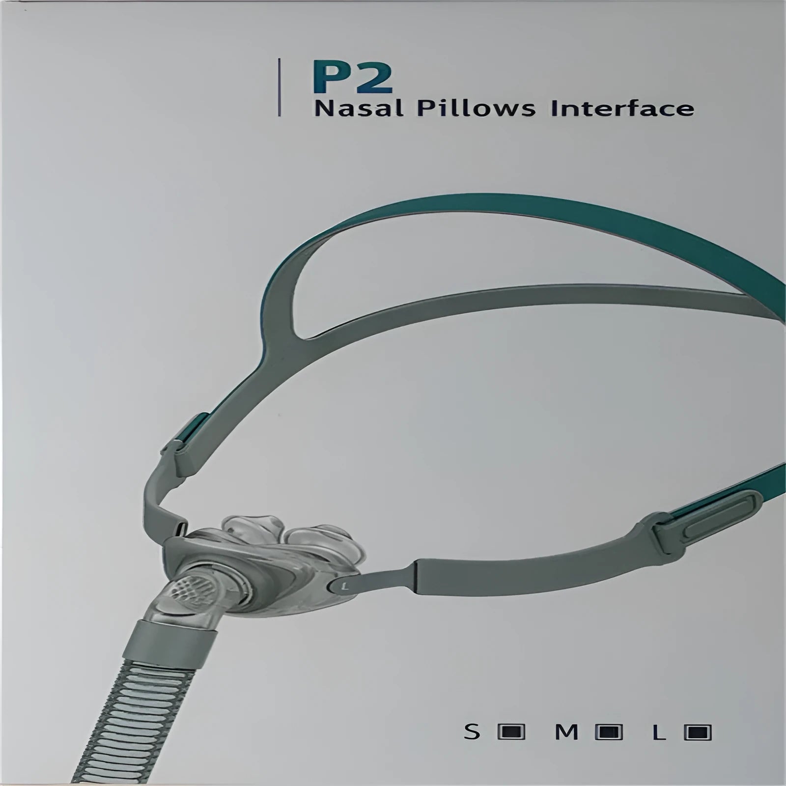 Ventilator nasal pillow mask with silicone nose pad, cushion, and thickened headband