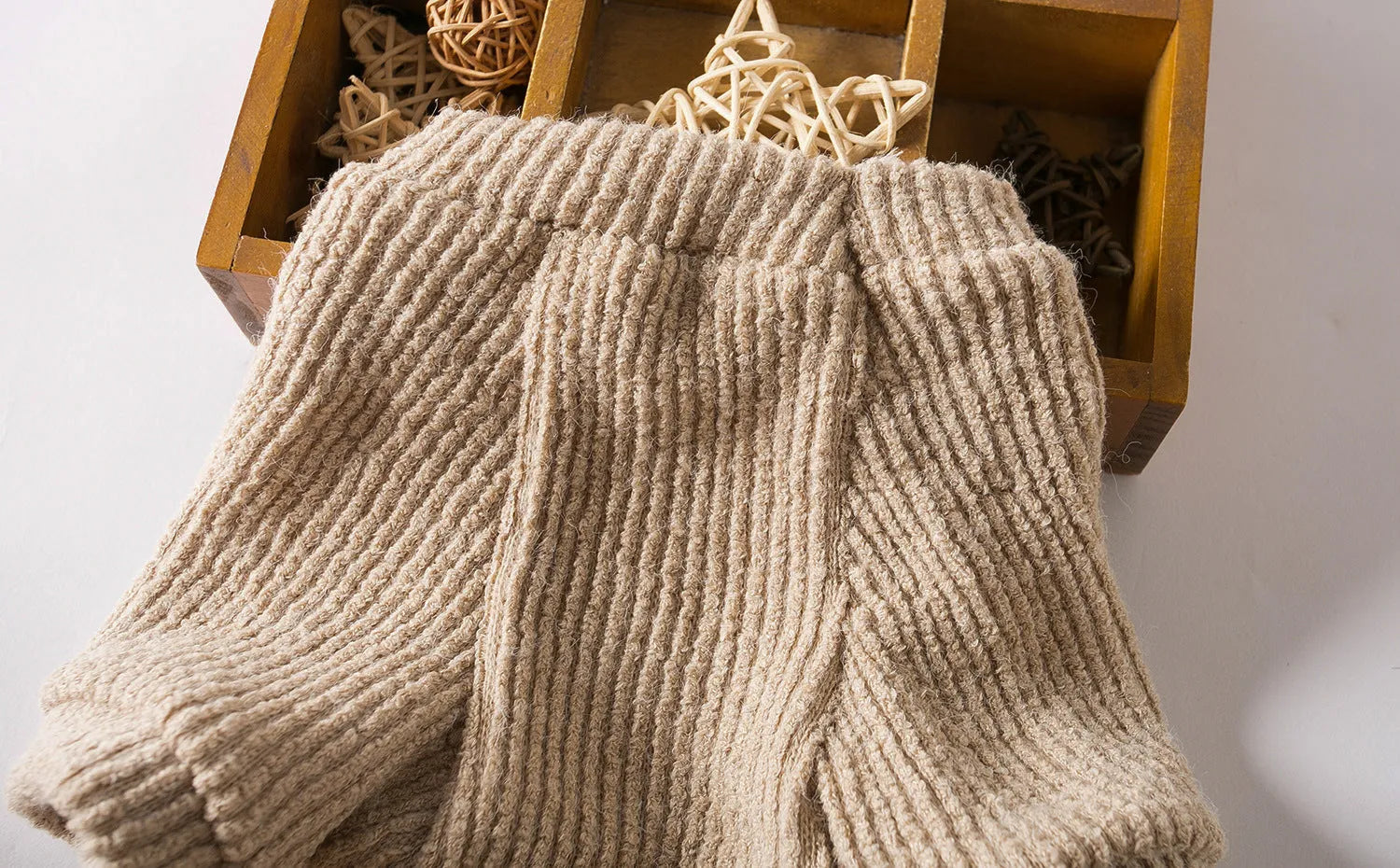 Brown knitted dog sweater pullover for small breed dogs on mannequin