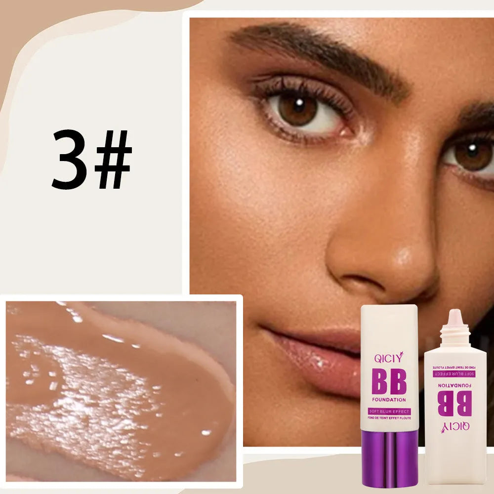 Feeding bottle BB cream foundation in liquid form with brightening properties