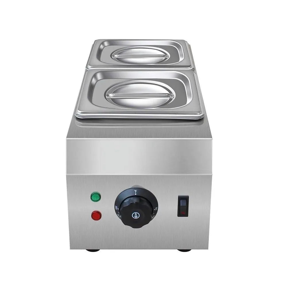 Commercial chocolate melting machine with double pot design and temperature control display