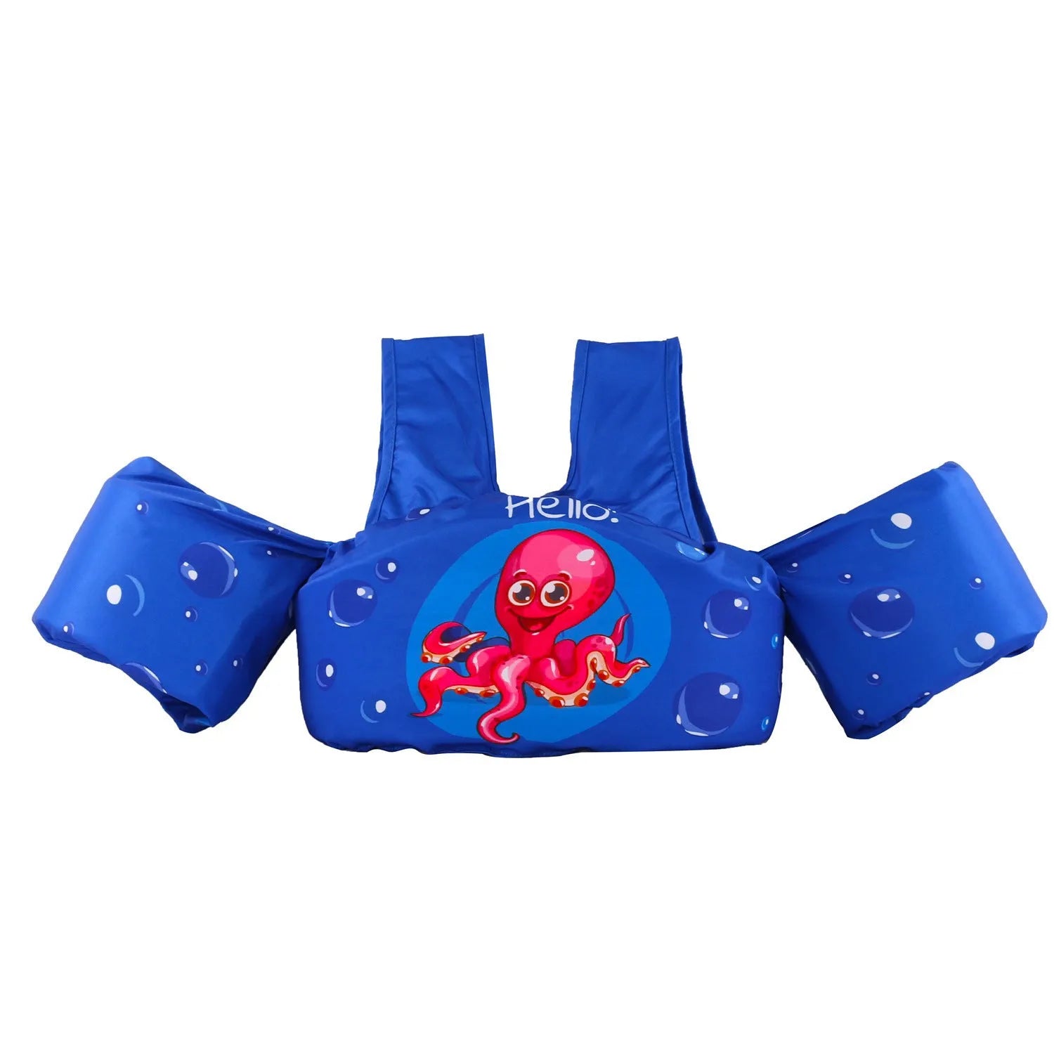 Cartoon children's swimming arm bands with lengthened arm ring design in various patterns including watermelon pineapple and blue crab
