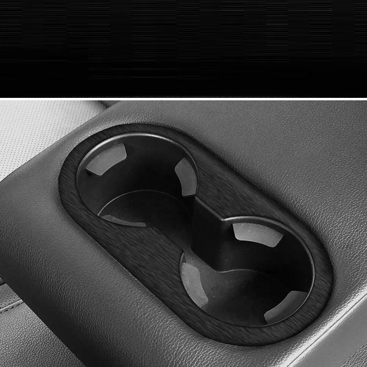 Car interior decorative sticker kit for centre console and dashboard modification with model-specific pieces
