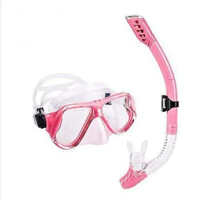 Diving mask with PC frame, anti-fog lens, silicone mouthpiece and adjustable strap in multiple colour options