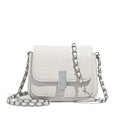 Soft PU women's cross-body shoulder bag with sandwich pocket and internal phone compartment in black colour