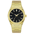 Men's business watch with frosted stainless steel case, luminous hands, analogue display in silver colour