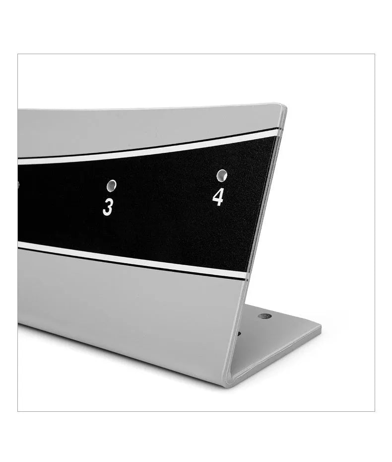 Adjustable golf putter trajectory balance simulator with PVC frame for indoor putting practice