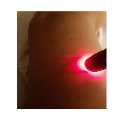 Black aluminium alloy smart vein locator with red LED lights for medical vein identification