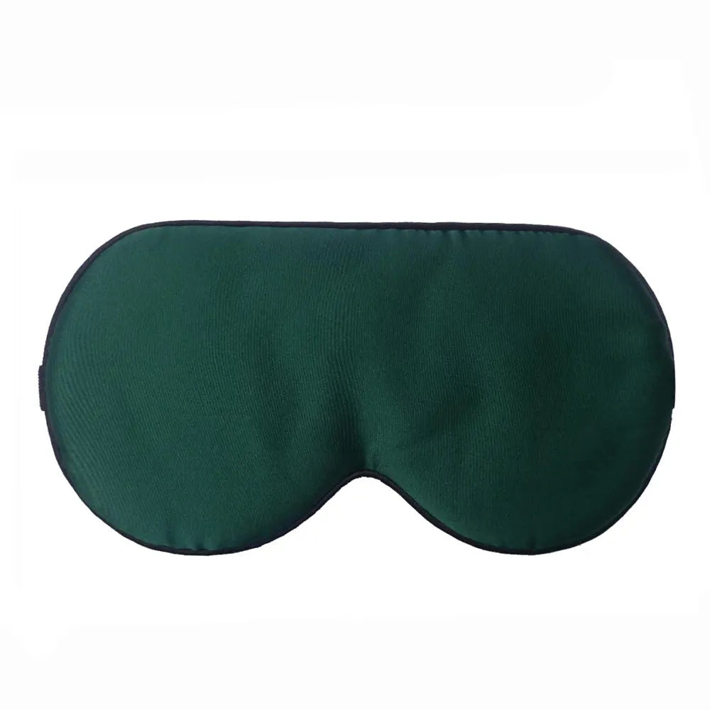 Double-sided mulberry silk eye mask with embroidered print in various colour options