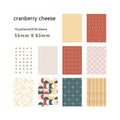 Pack of 50 retro-style collage note papers in ten dessert colours including caramel puff and strawberry coconut.