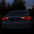 Black and red LED taillight assembly for 11th Generation Honda Civic