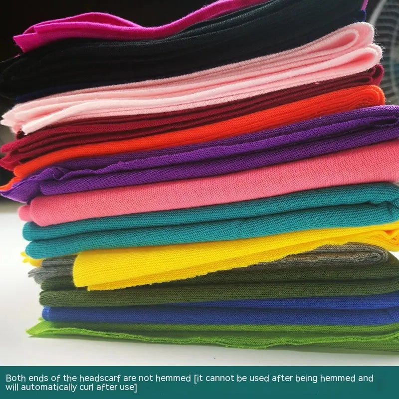 Polyester magic headscarf for outdoor sports in a free size, shown in various colour options.