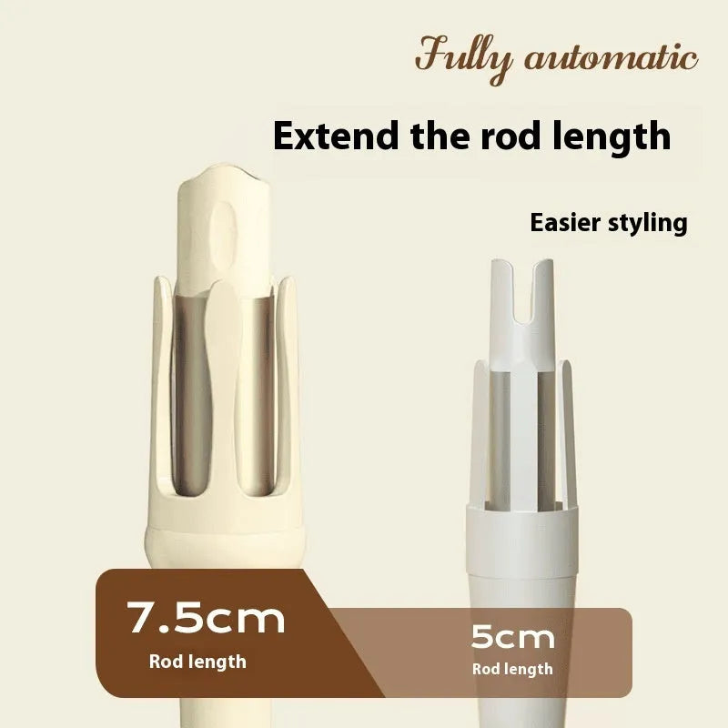 32mm automatic hair curler in white or chigo colours with US and EU plug adapters